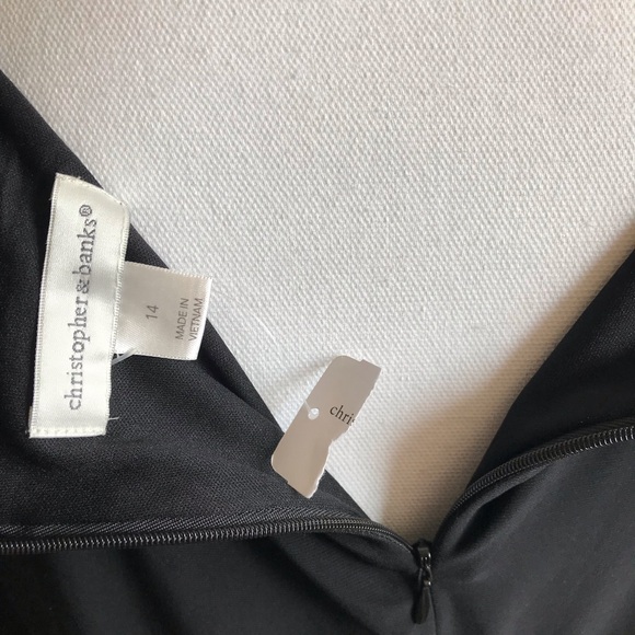 Christopher & Banks Lined Striped Sleeveless Fit and Flare Dress NWT - Picture 6 of 7